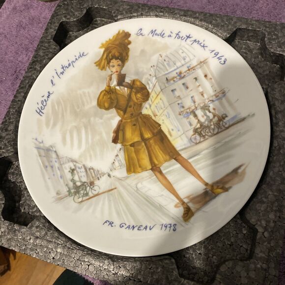 Darcelau‎ & Fils Porcelain Plate Limoges France 1978 - Picture 5 of 8